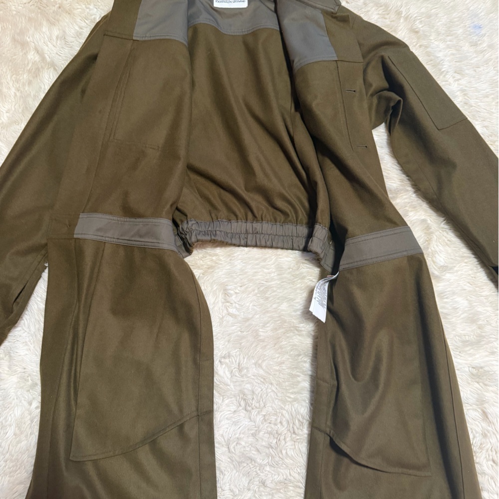 Vivienne Westwood by Andreas Kronthaler Diplomat Long Jacket in Olive Green - 6 - Picture 5 of 11